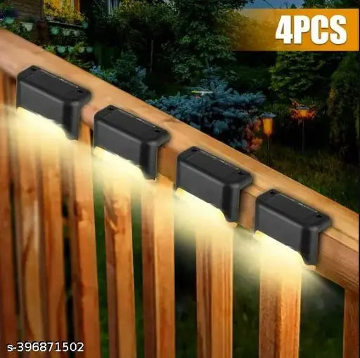 Solar Deck Lights Outdoor, Solar Step Lights Waterproof Pack Of 4