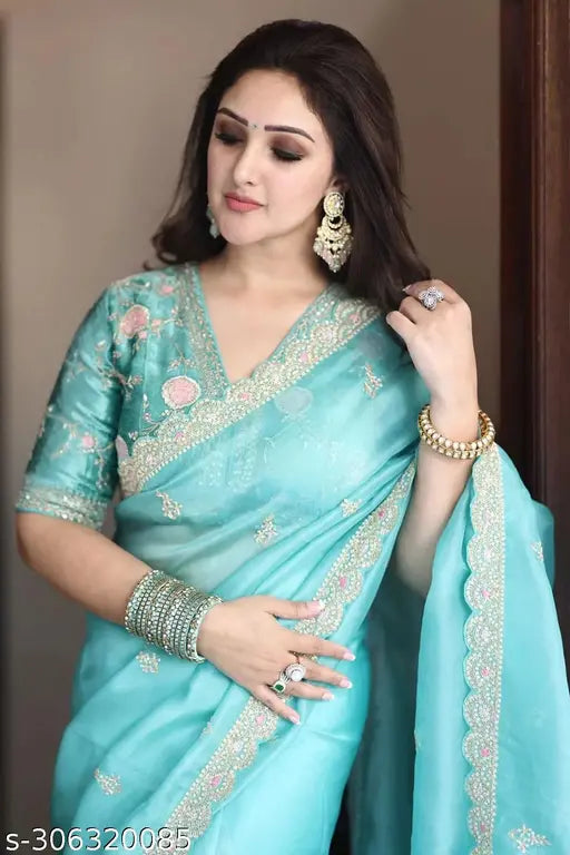 Cotton and silk Saree