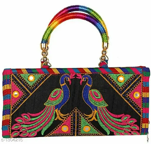 Trendy Women's Multicolor Clutch