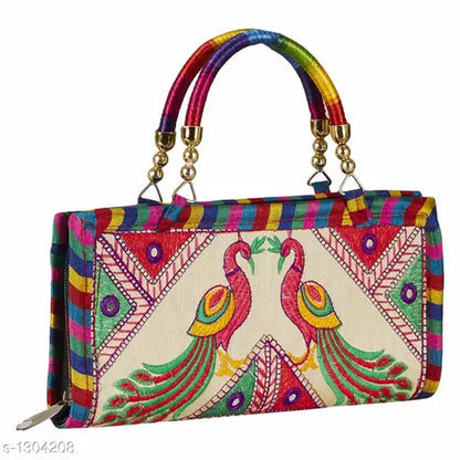 Trendy Women's Multicolor Clutch