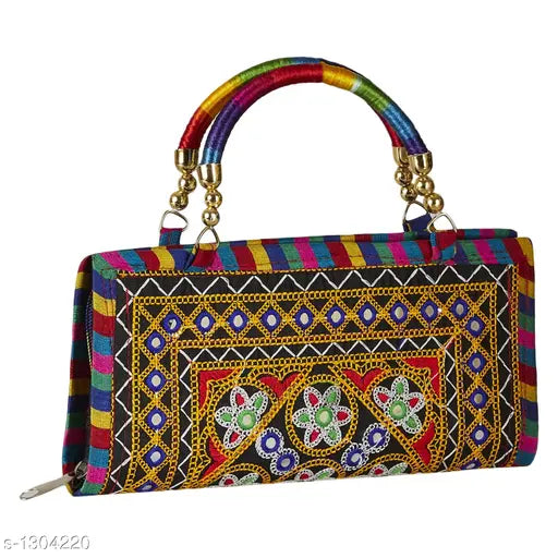 Trendy Women's Multicolor Clutch