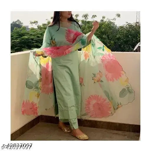 dupatta sets "Floral Grace in Every Thread 🌸"