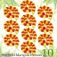 Artificial Fluffy Marigold Flower/Genda Phool Garlands | 5 Feet Long Garlands String Door Toran Set for Diwali | Door Hangings for Decoration (Yellow-Red Mix Mala, 10 Piece)