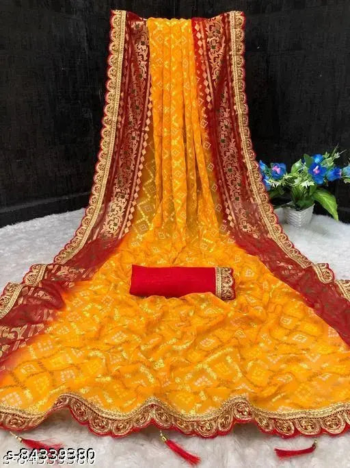 Trendy Petite Sarees Yellow